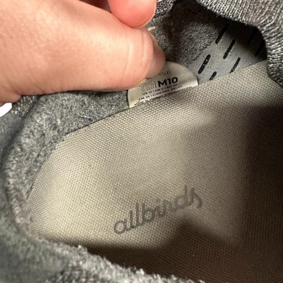 Allbirds Tree Dasher Heather Grey With Dark Grey Running Shoes Men’s Size 10 main image 6
